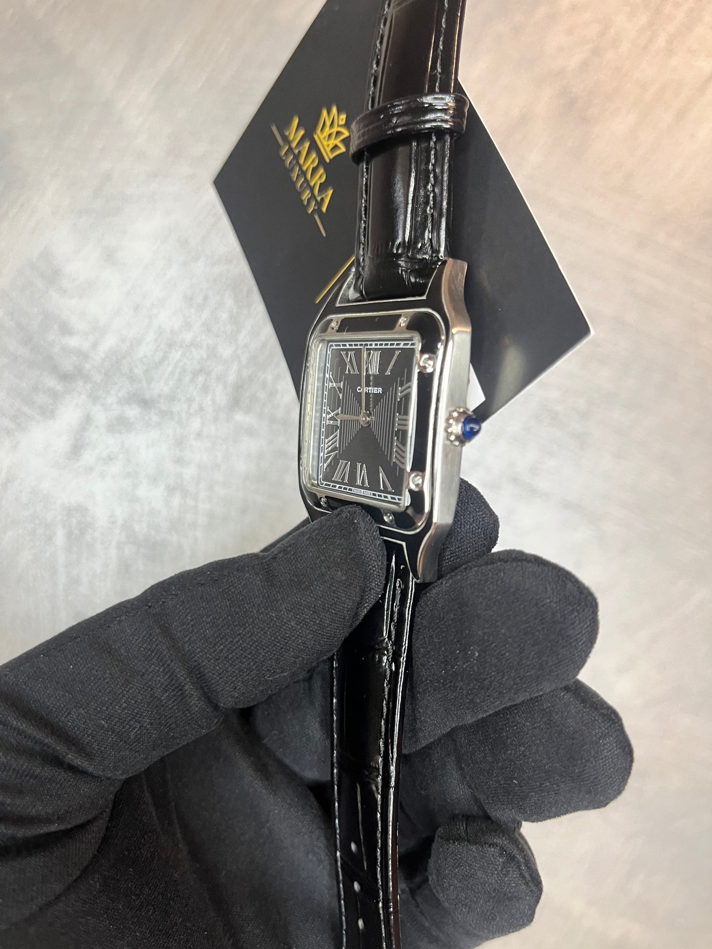 CARTIER SANTOS DUMONT QUADRANTE NERO