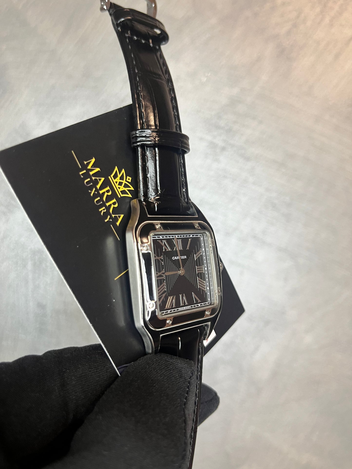 CARTIER SANTOS DUMONT QUADRANTE NERO