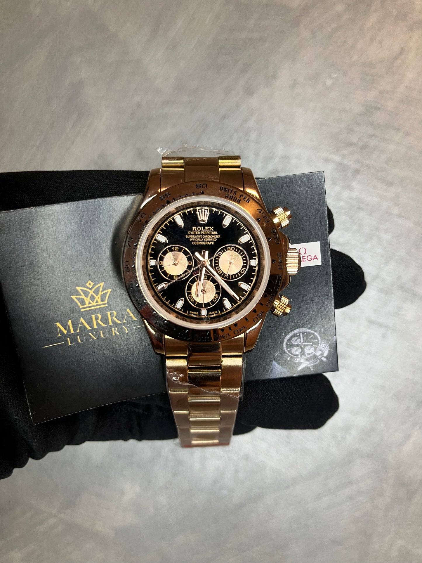 ROLEX DAYTONA ORO ROSA QUADRANTE NERO