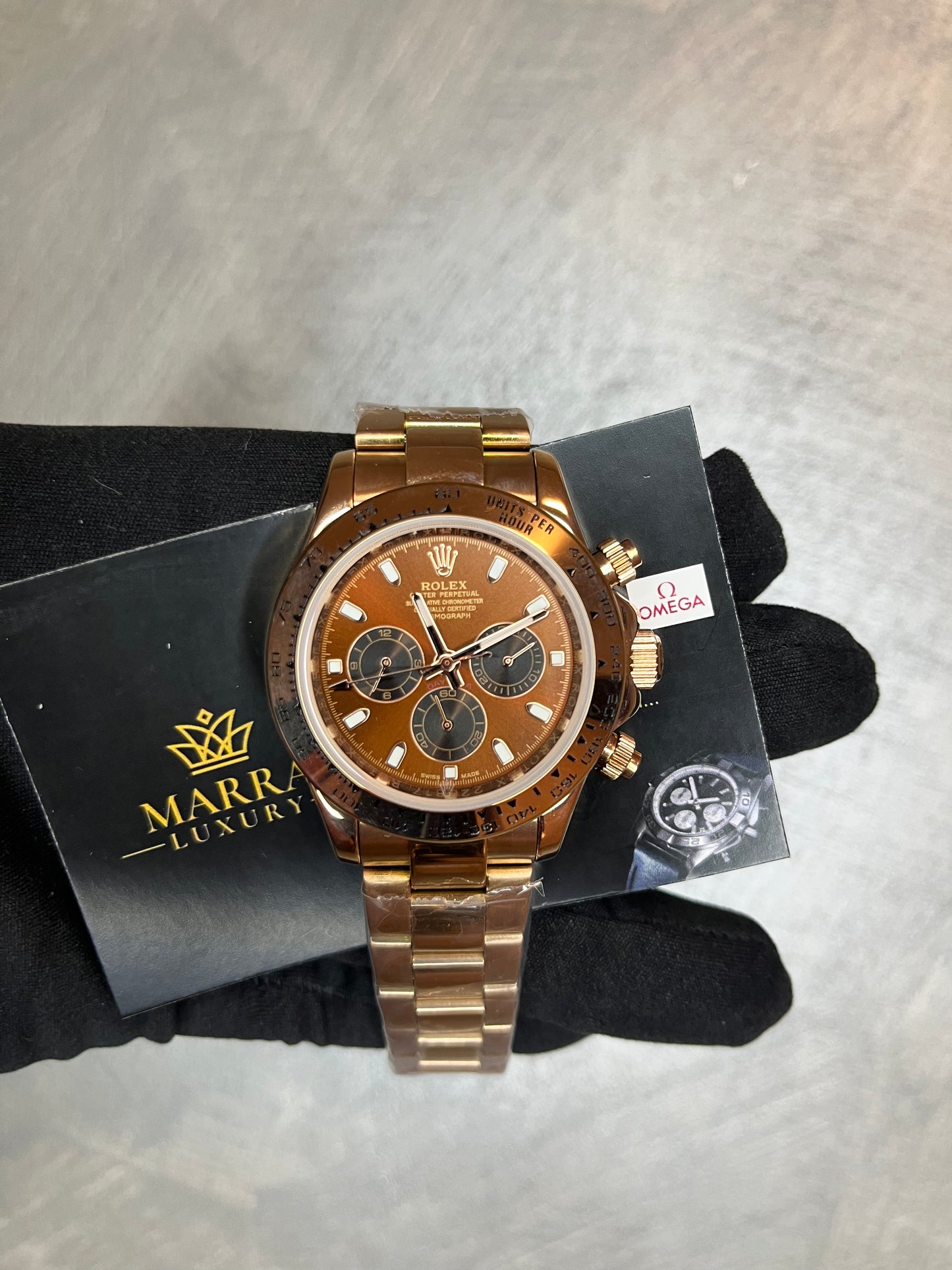 ROLEX DAYTONA ORO ROSA QUADRANTE CHOCOLAT