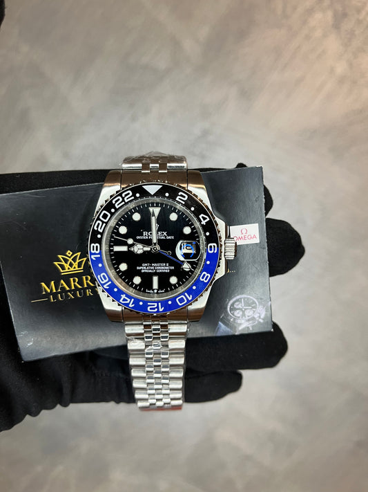 ROLEX GMT MASTER JUBILEE BATMAN BLU E NERO