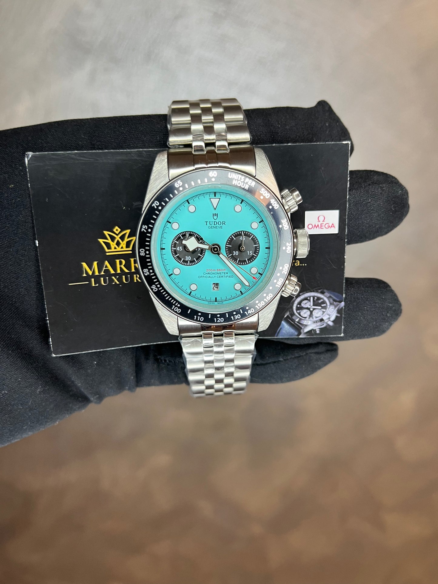 TUDOR BLACKBAY CHRONO ACCIAIO QUADRANTE TIFFANY