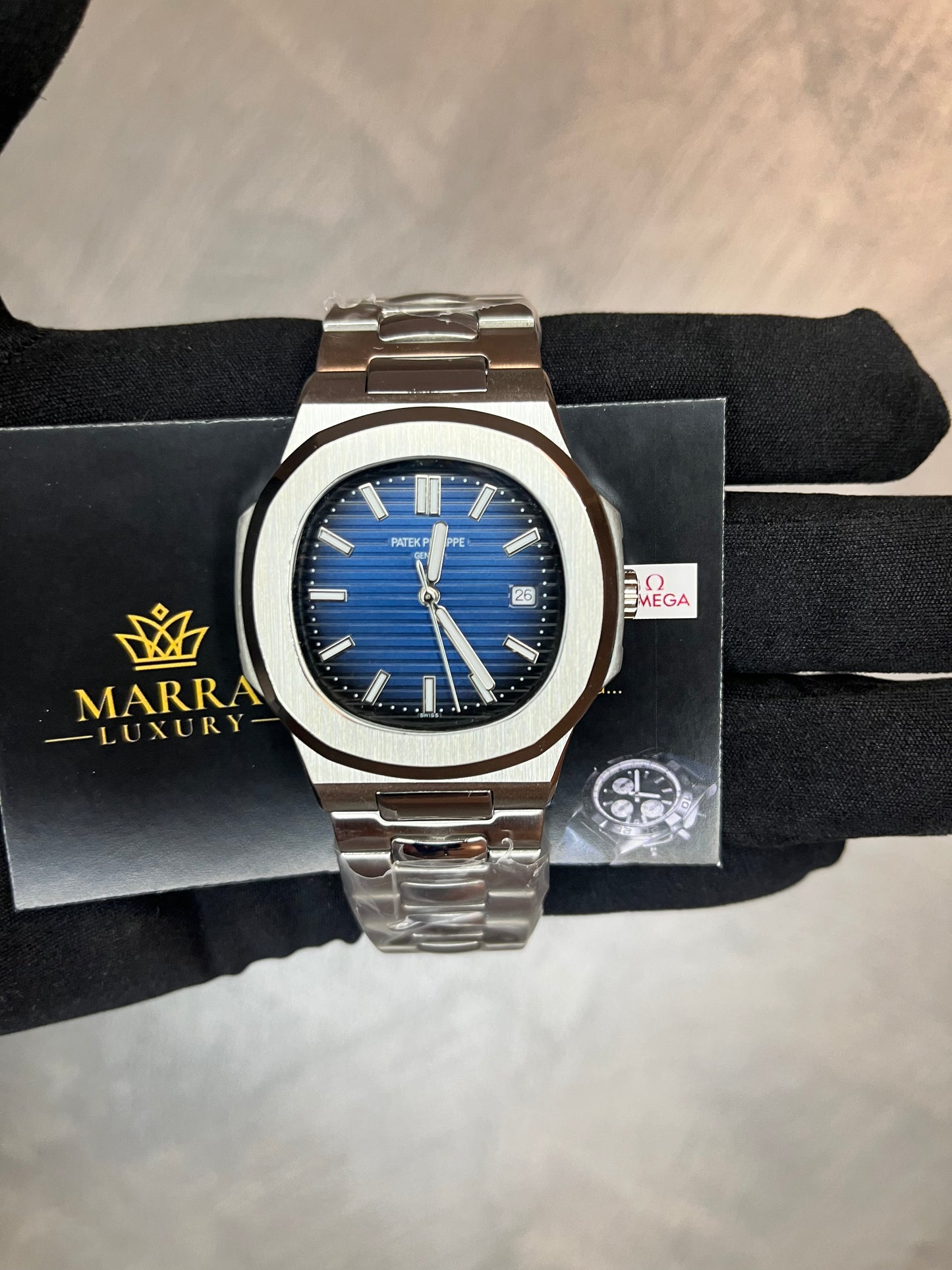 PATEK PHILIPPE NAUTILUS QUADRANTE BLU