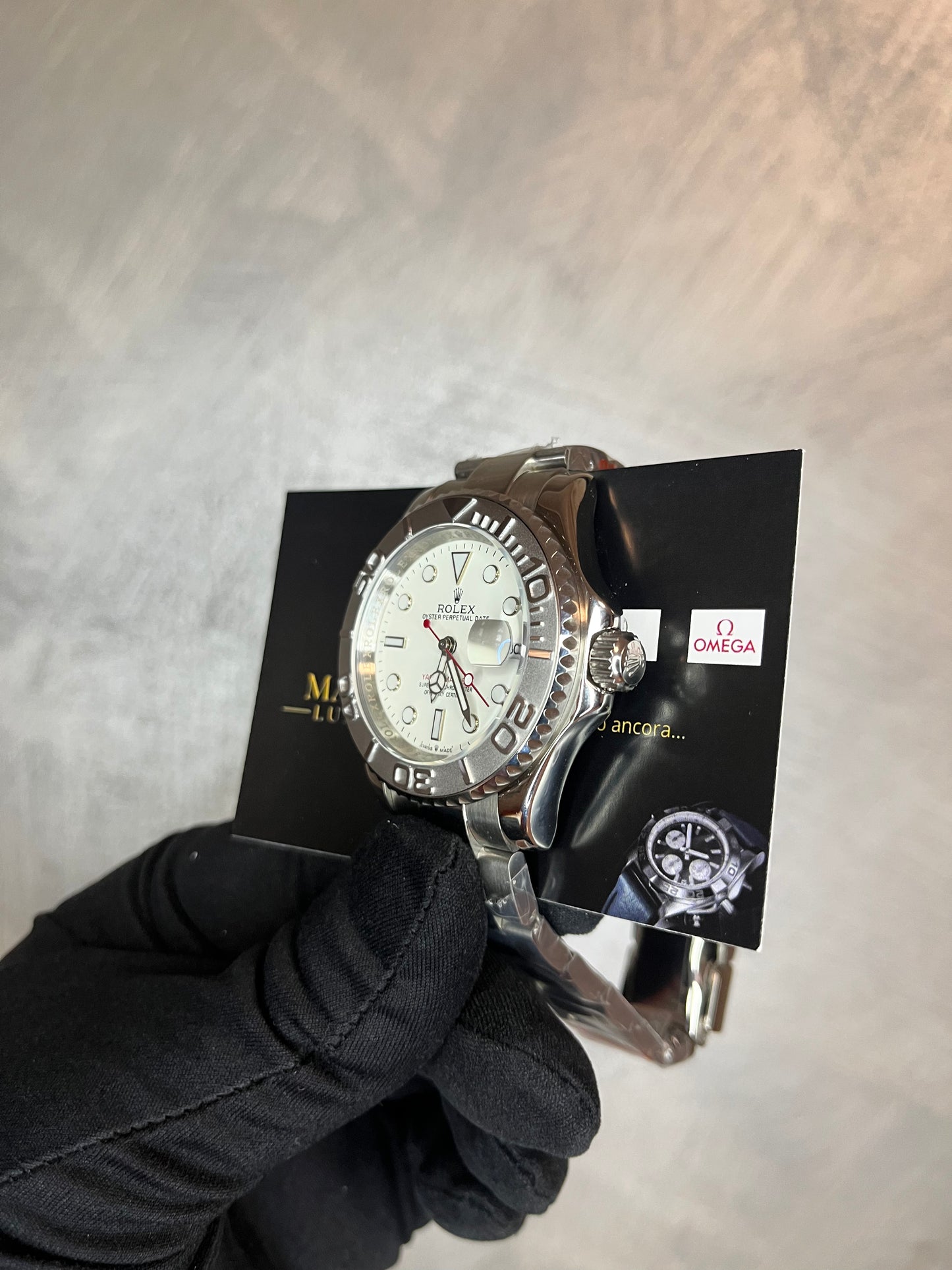 ROLEX YACHTMASTER QUADRANTE BIANCO