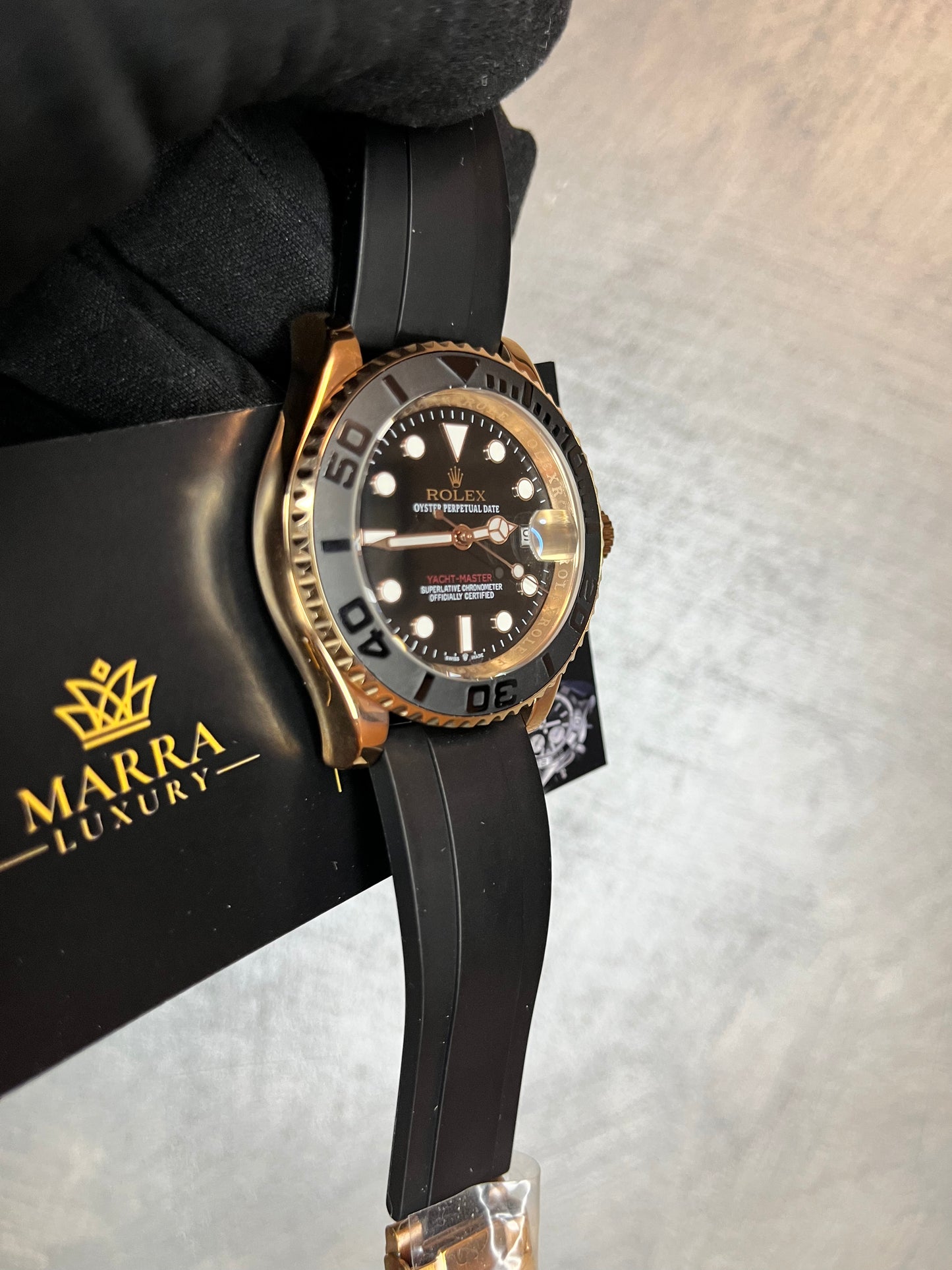 ROLEX YACHTMASTER OYSTERFLEX ORO ROSA