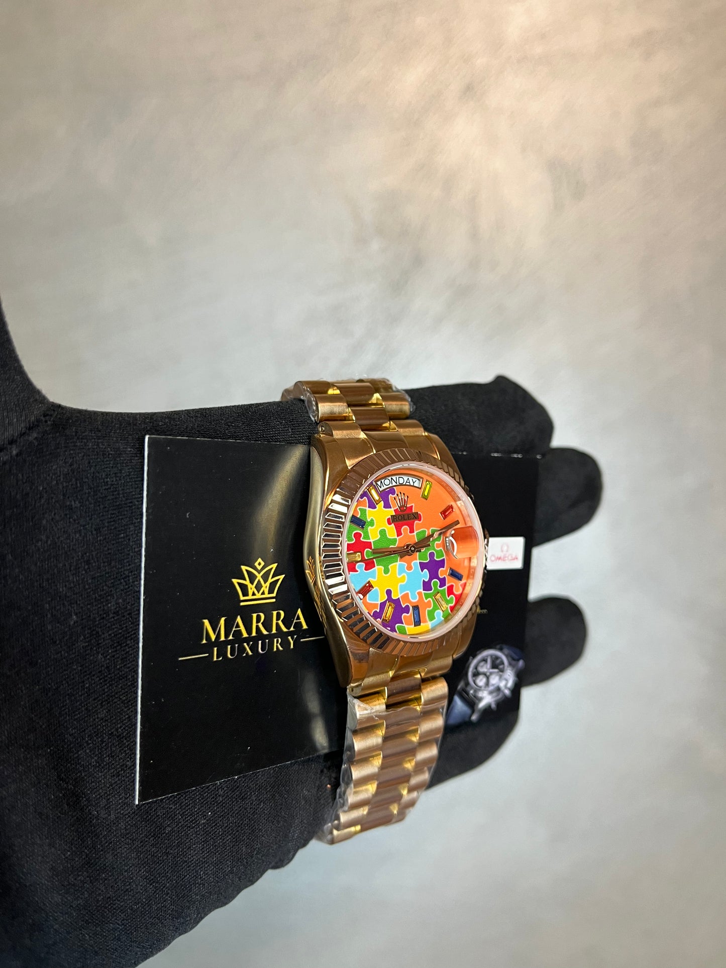 ROLEX DAYDATE PRESIDENT PUZZLE ORO ROSA