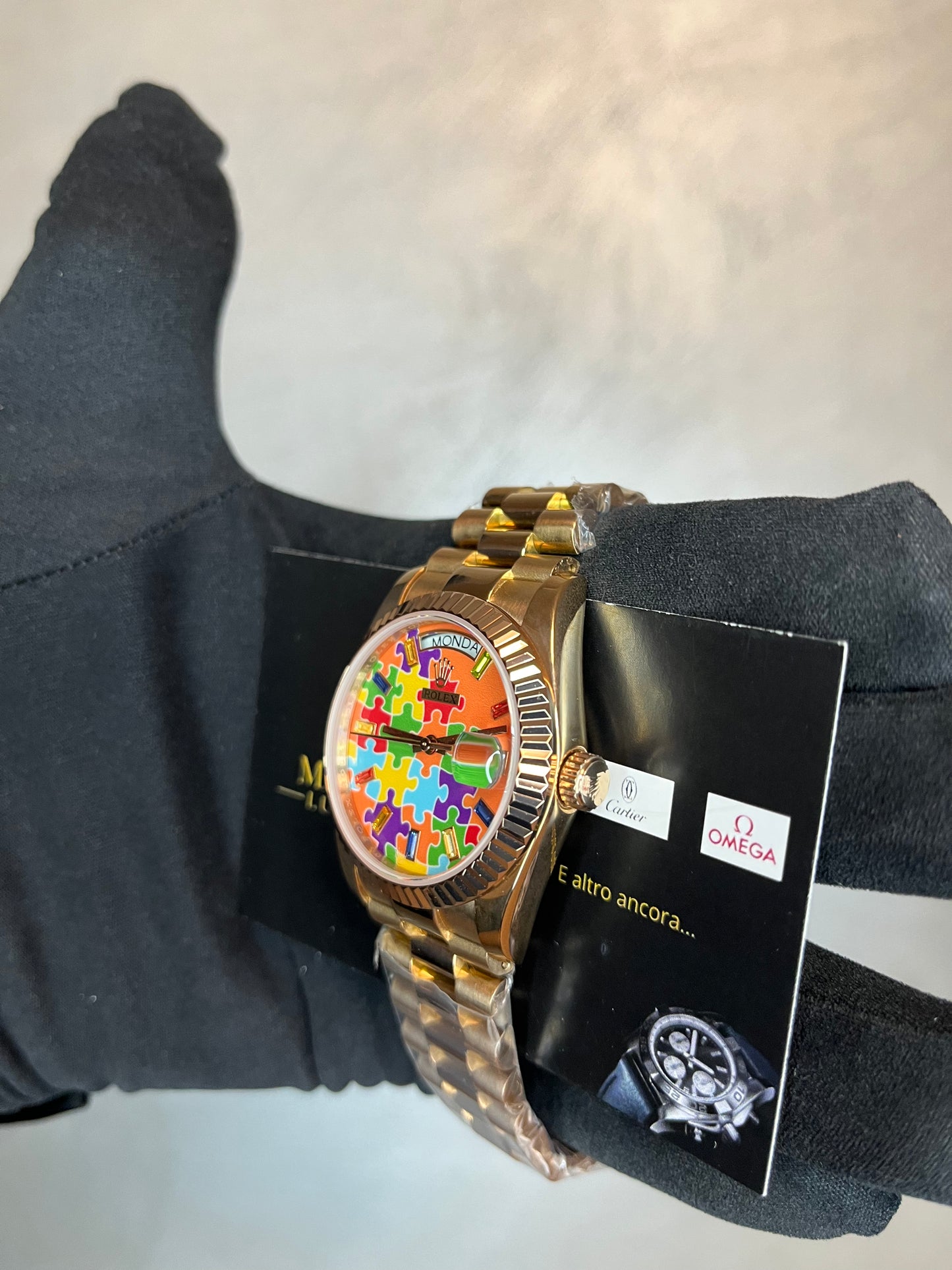 ROLEX DAYDATE PRESIDENT PUZZLE ORO ROSA