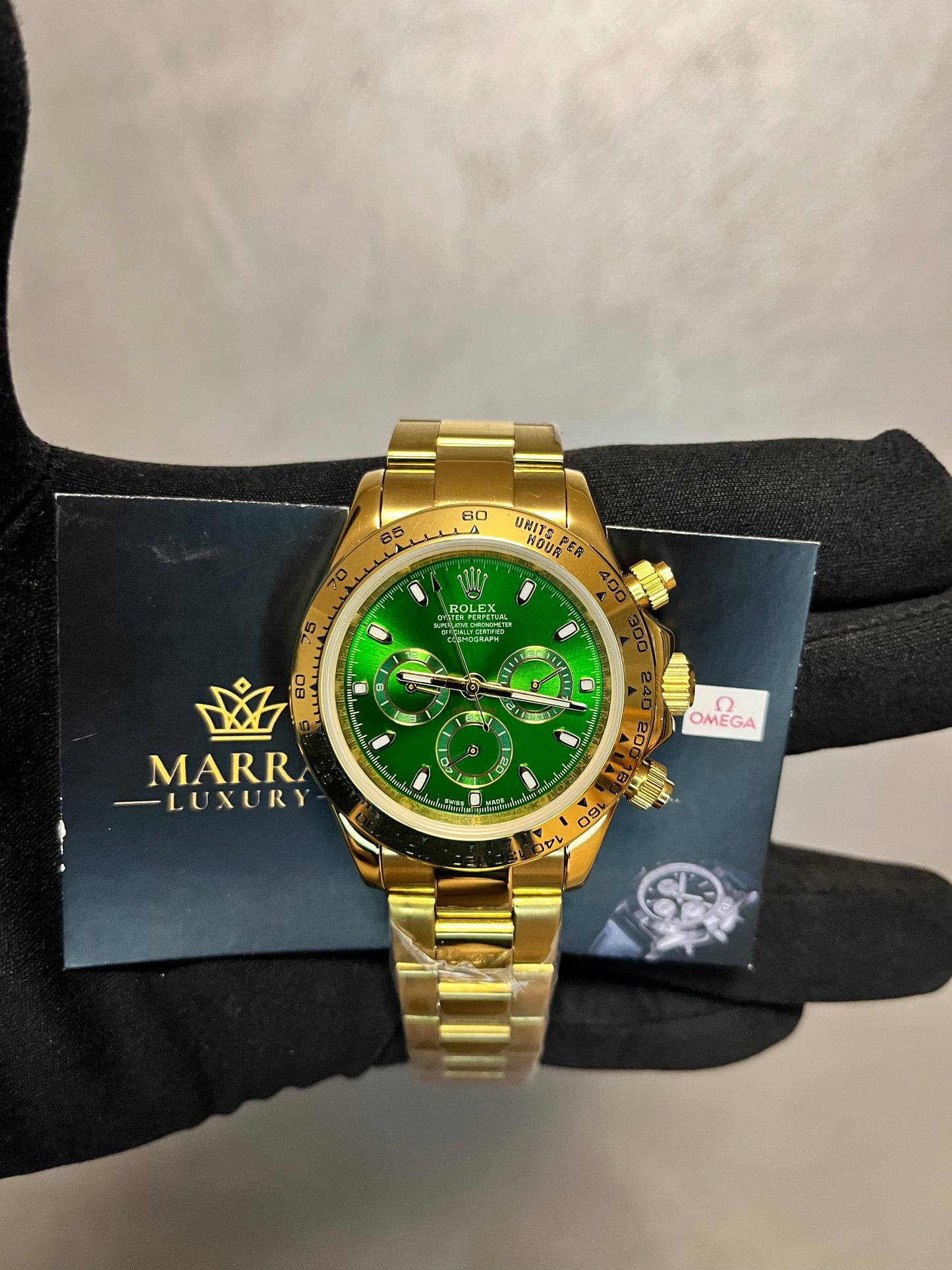 ROLEX DAYTONA JOHN MAYER ORO GIALLO QUADRANTE VERDE