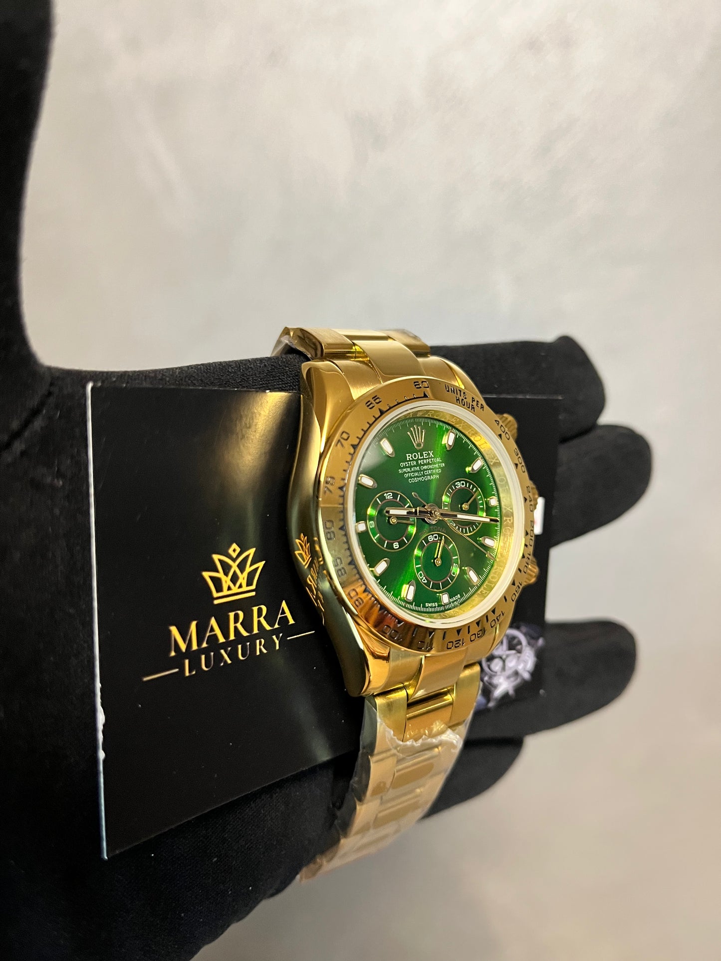 ROLEX DAYTONA JOHN MAYER ORO GIALLO QUADRANTE VERDE