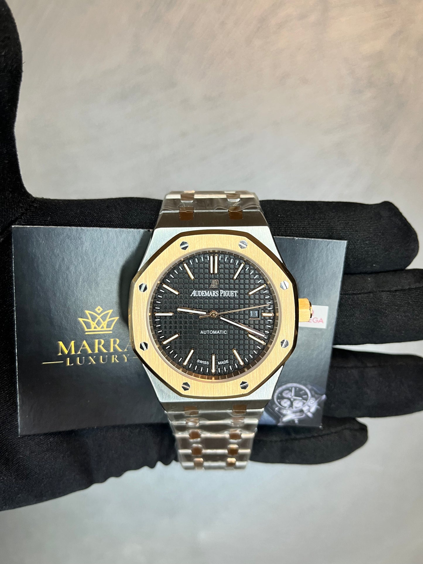 AUDEMARS PIGUET ROYAL OAK ACCIAIO E ORO QUADRANTE NERO