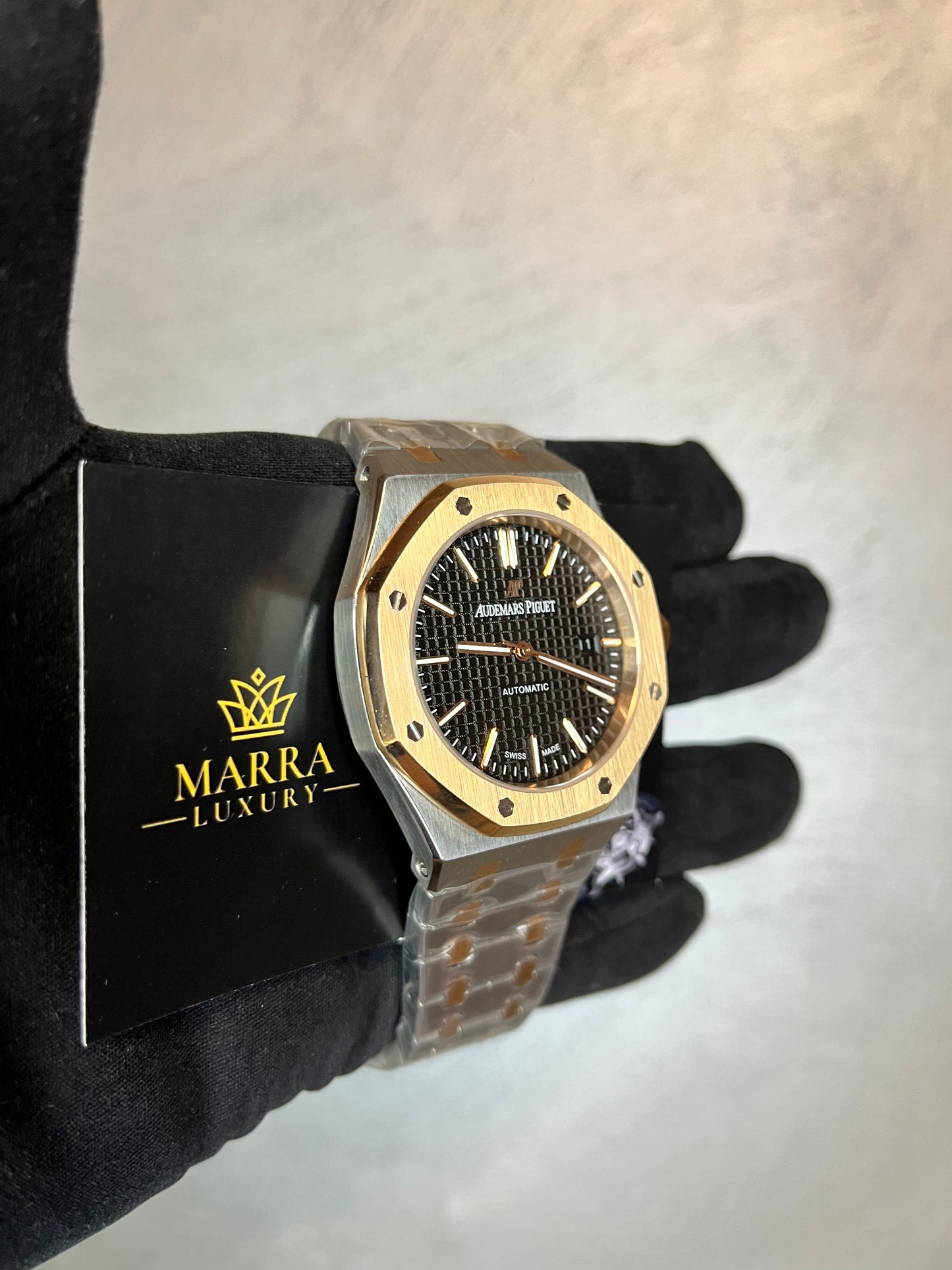 AUDEMARS PIGUET ROYAL OAK ACCIAIO E ORO QUADRANTE NERO