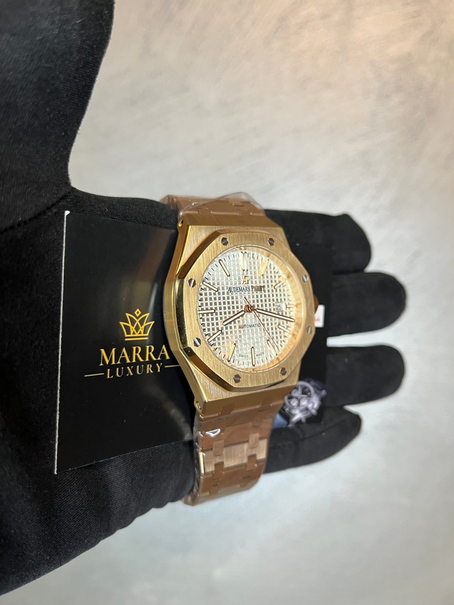 AUDEMARS PIGUET ROYAL OAK ORO ROSA QUADRANTE BIANCO