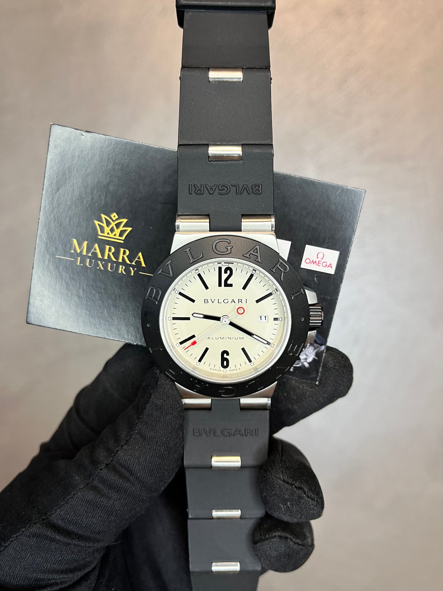BULGARI ALUMINIUM QUADRANTE BIANCO
