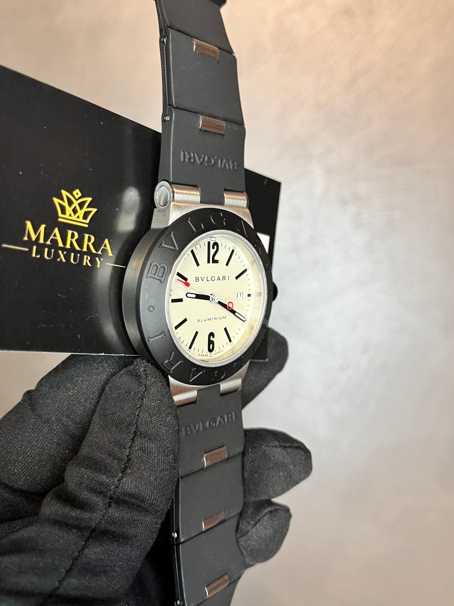 BULGARI ALUMINIUM QUADRANTE BIANCO