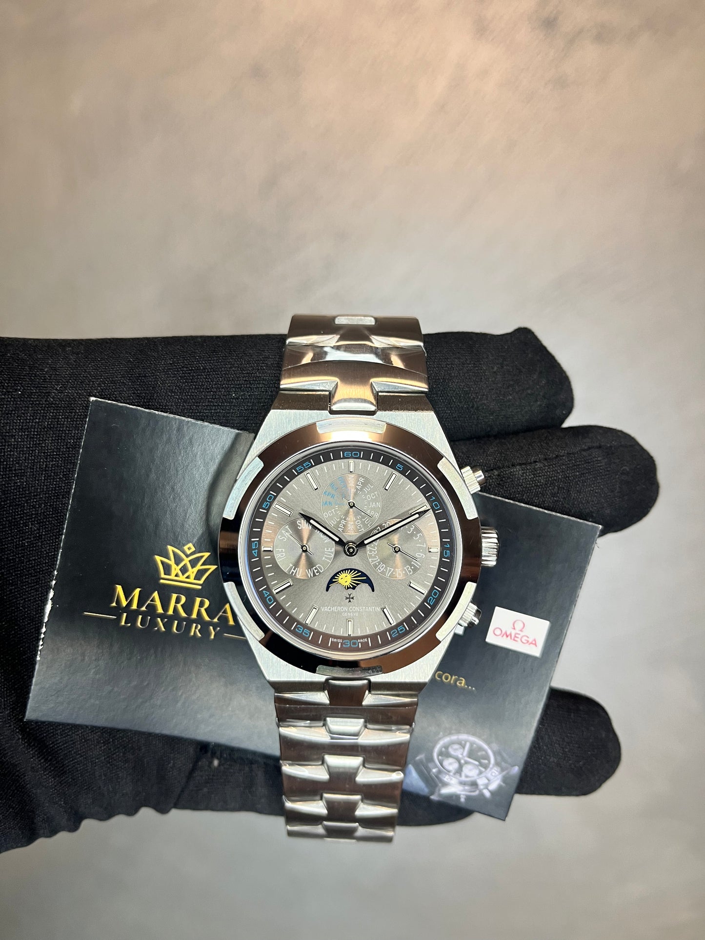VACHERON CONSTANTIN OVERSEAS CALENDARIO PERPETUO QUADRANTE GRIGIO