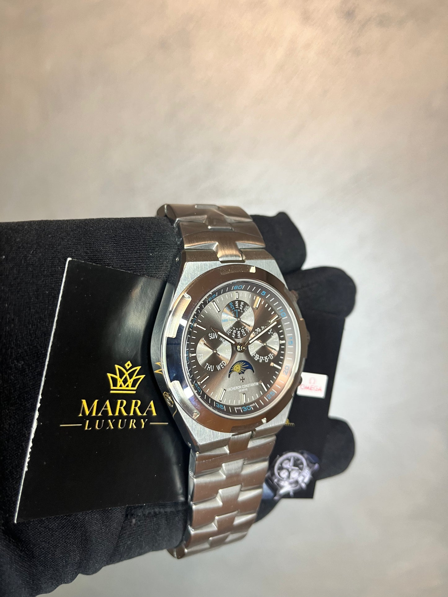 VACHERON CONSTANTIN OVERSEAS CALENDARIO PERPETUO QUADRANTE GRIGIO