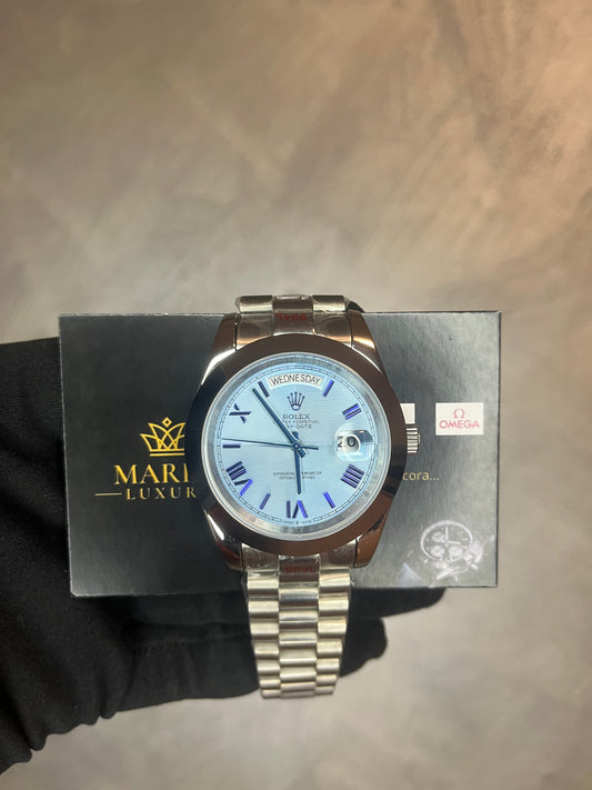 ROLEX DAYDATE PRESIDENT PLATINUM QUADRANTE  AZZURO