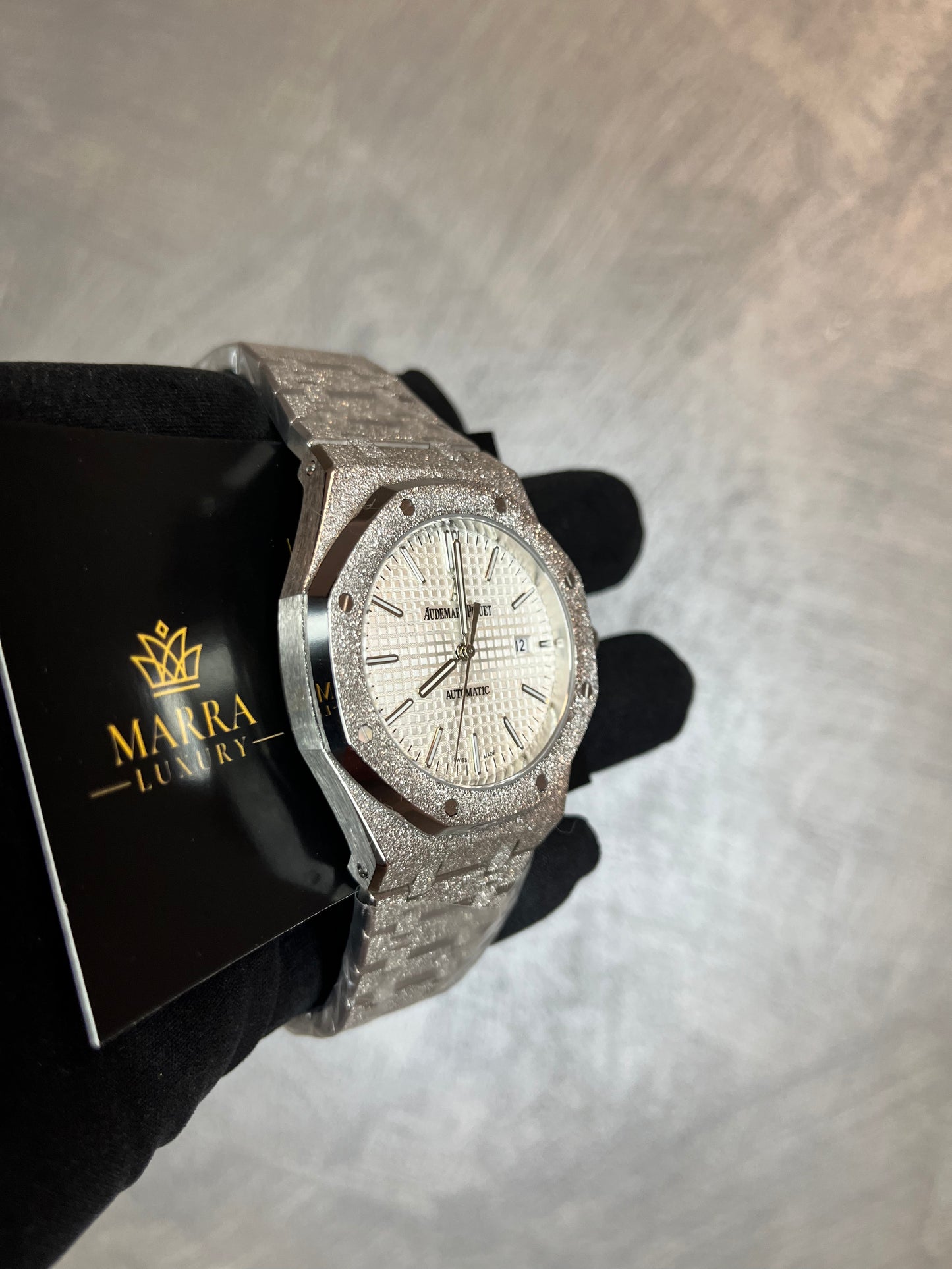 AUDEMARS PIGUET ROYAL OAK SMERIGLIATO QUADRANTE BIANCO