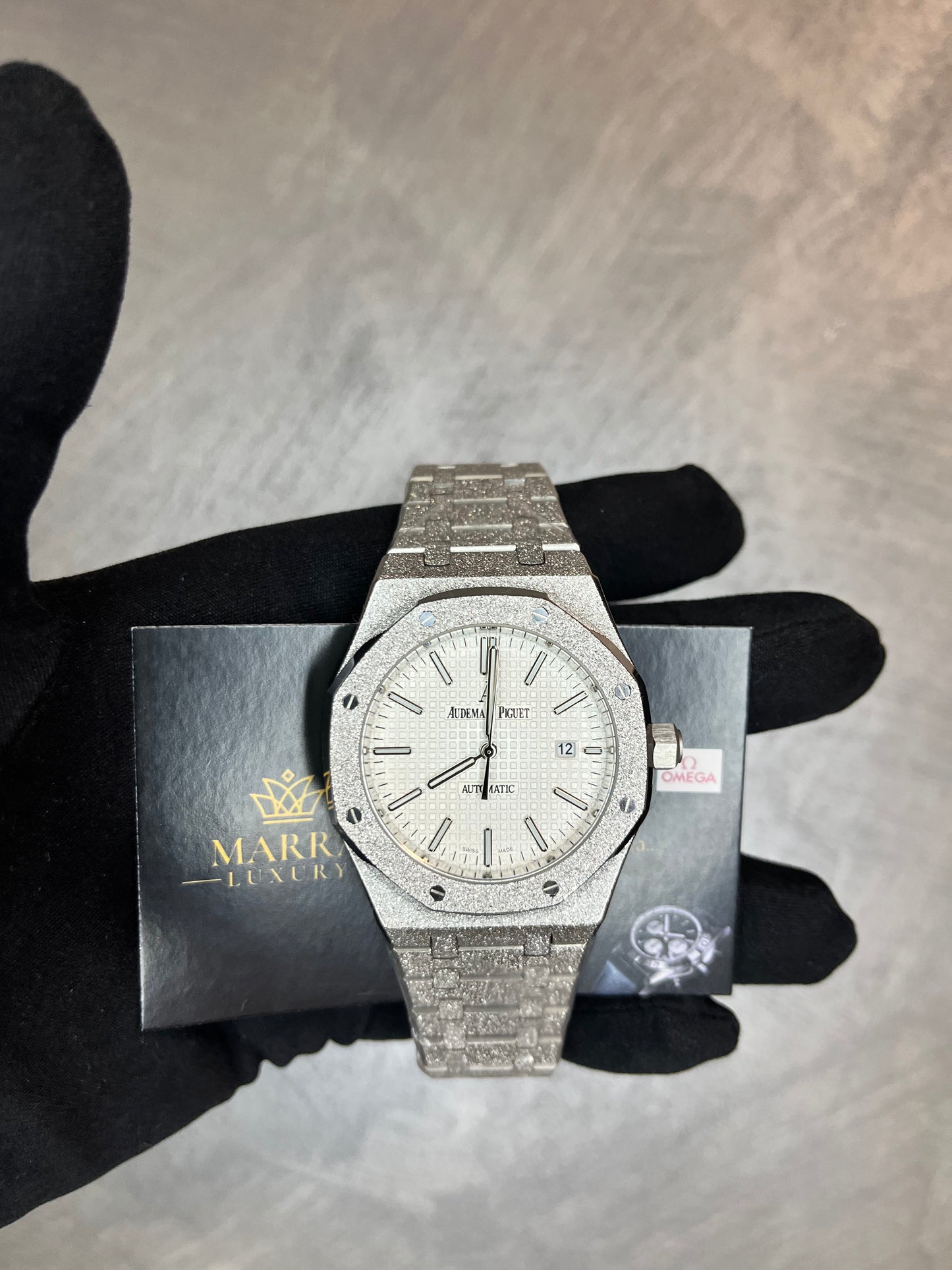AUDEMARS PIGUET ROYAL OAK SMERIGLIATO QUADRANTE BIANCO