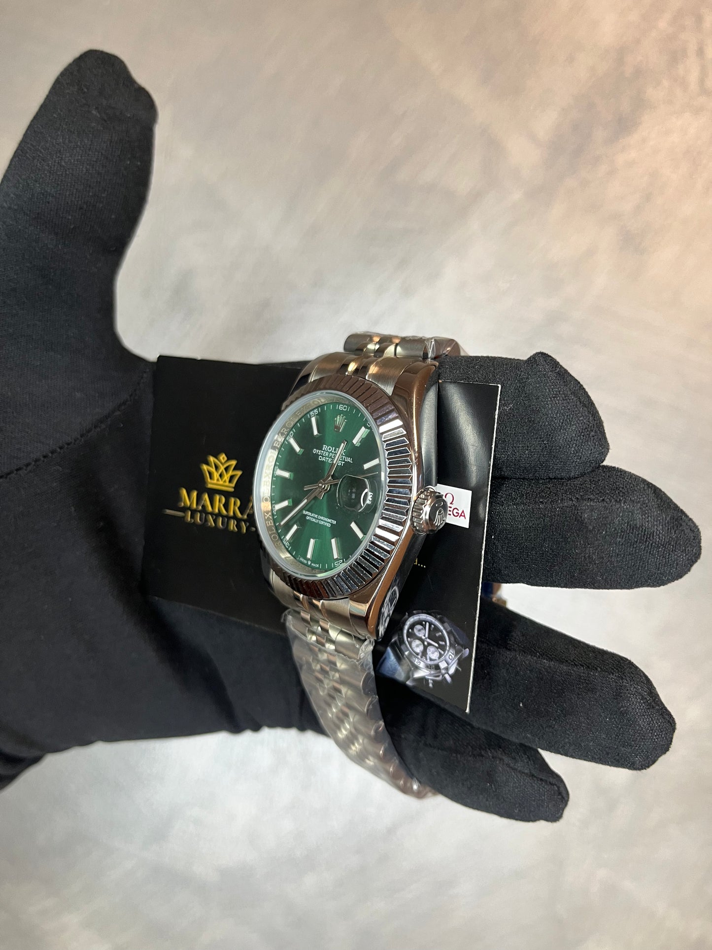 ROLEX DATEJUST CINTURINO JUBILEE QUADRANTE VERDE