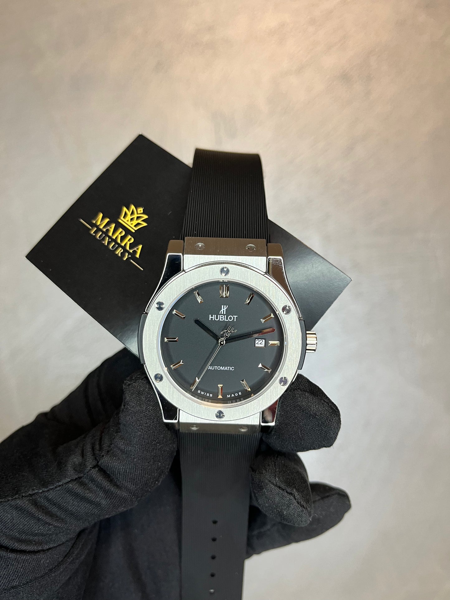 HUBLOT CLASSIC FUSION NERO E ACCIAIO