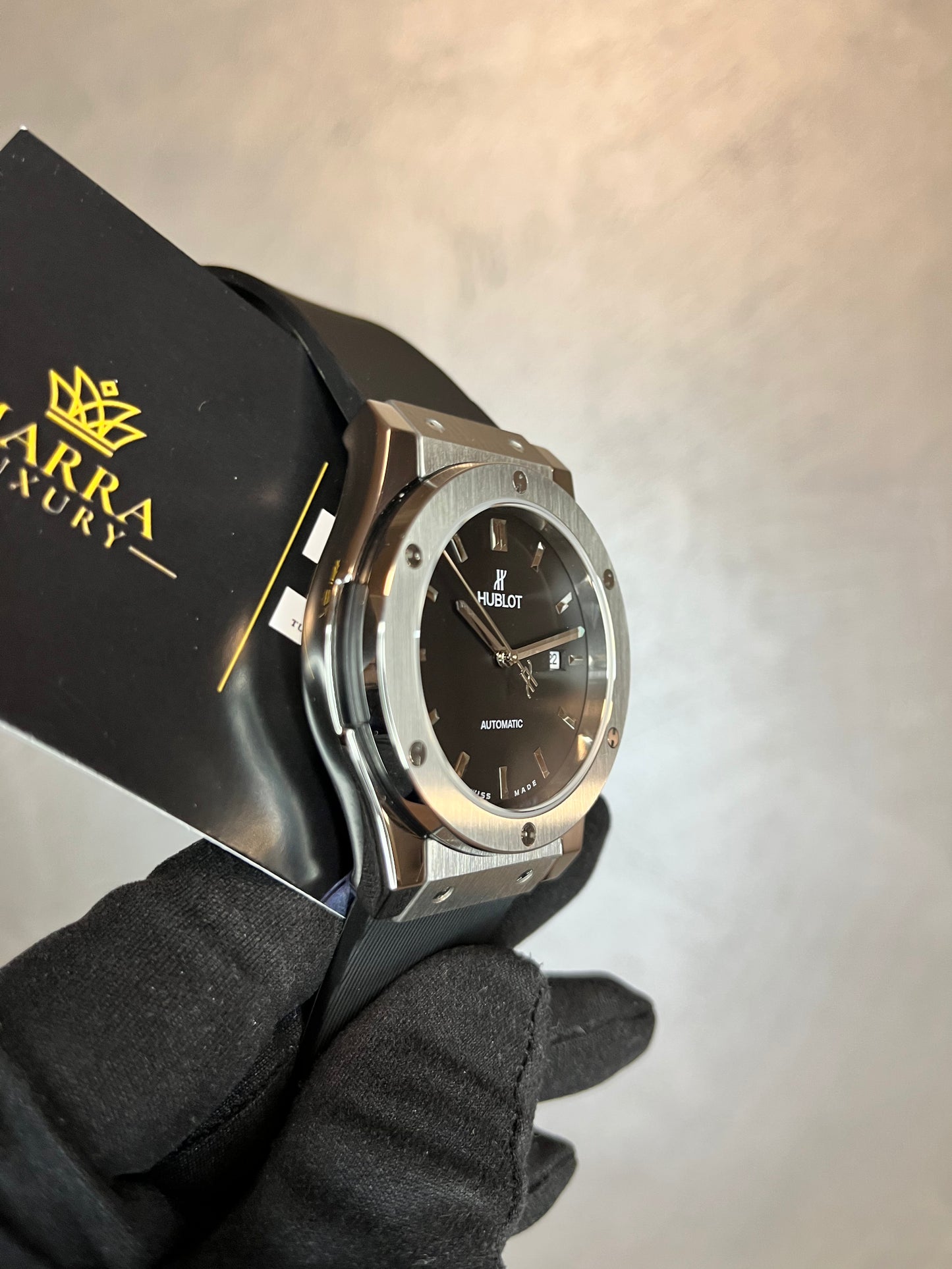 HUBLOT CLASSIC FUSION NERO E ACCIAIO
