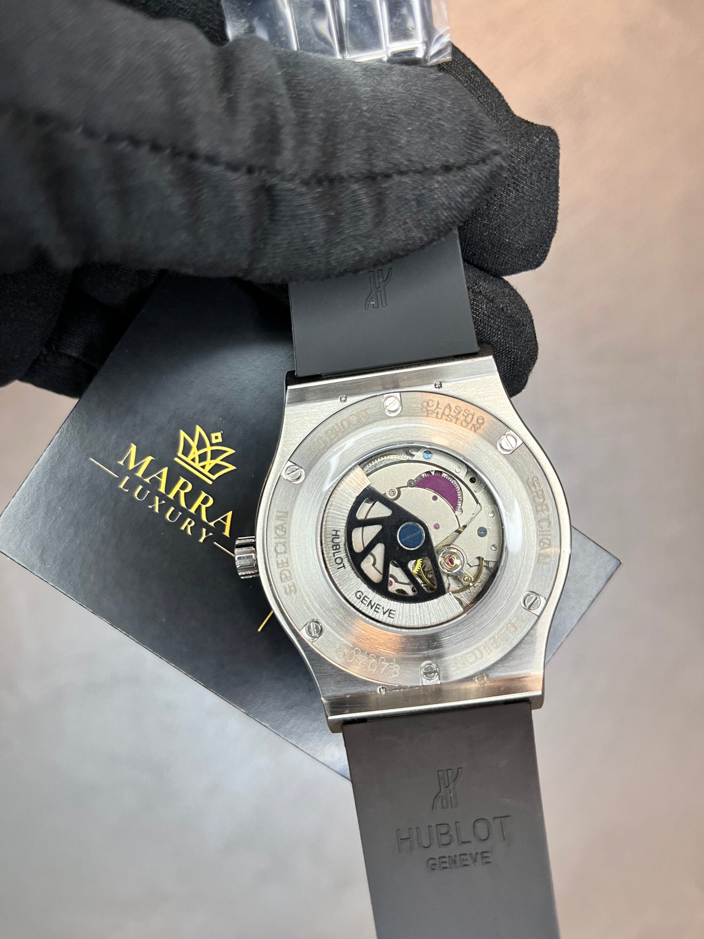 HUBLOT CLASSIC FUSION NERO E ACCIAIO