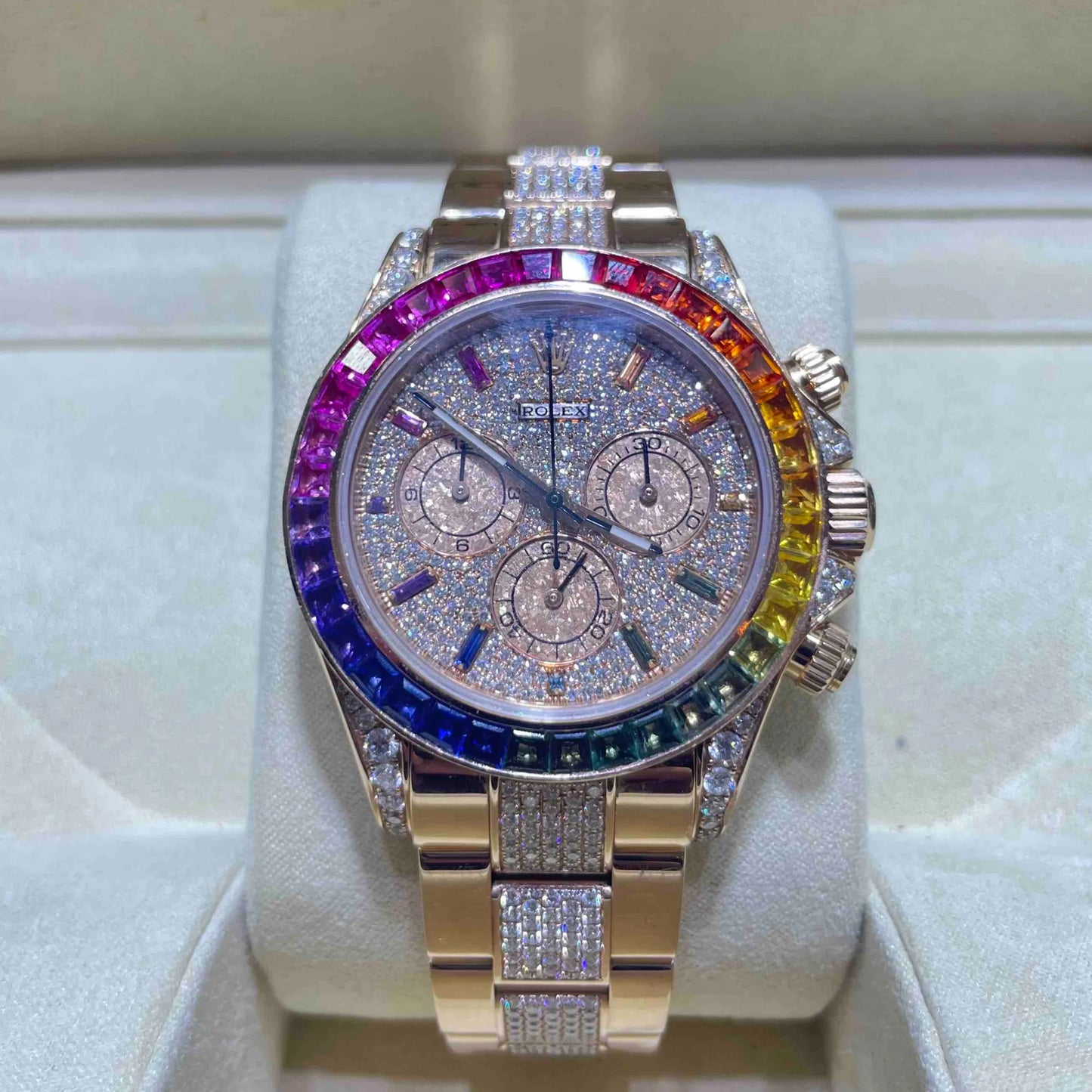 Rolex Daytona Rainbow Acciaio