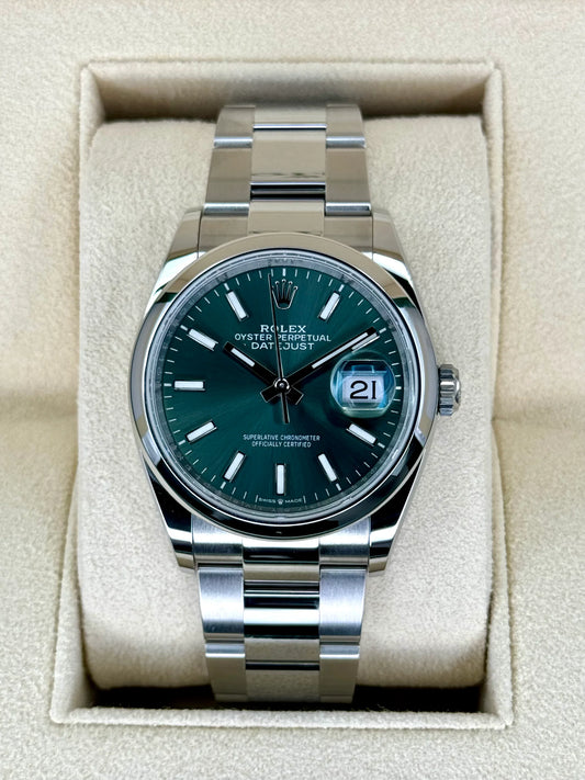 Rolex Datejust 41 Oyster Quadrante Verde Acciaio