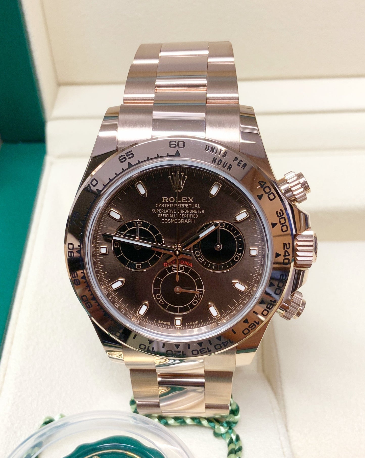 Rolex Daytona Oro rosa Quadrante Cioccolato