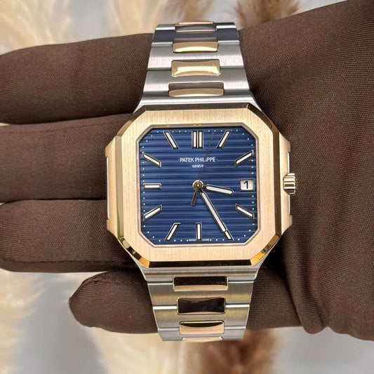 Patek Philippe Cubitus Acciaio e Oro Quadrante Blu