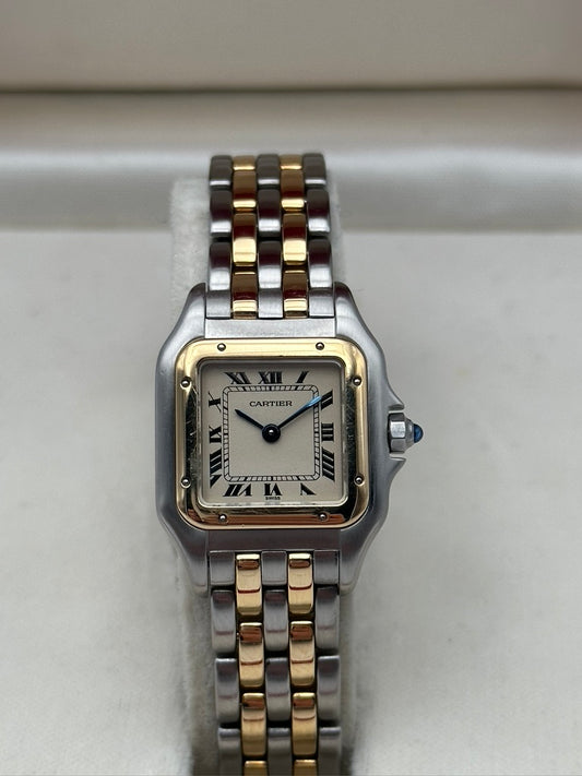 Cartier Pantère Oro e Acciaio Quadrante Bianco