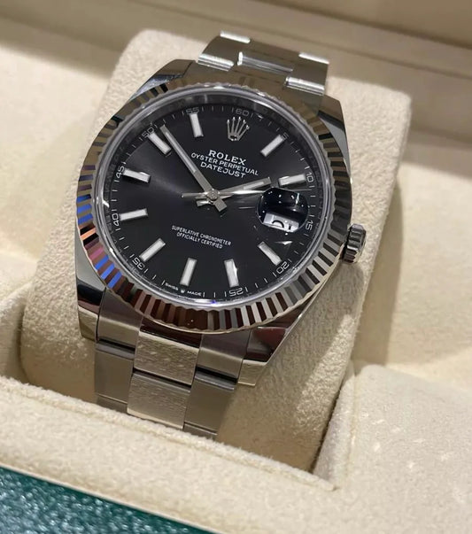 Rolex Datejust 41 Oyster Quadrante Nero  Acciaio