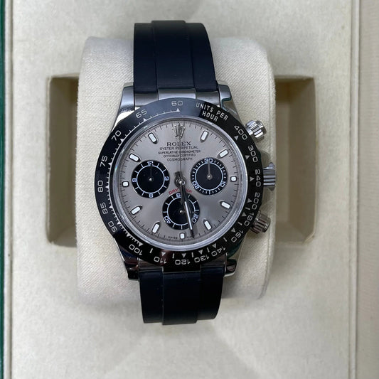 Rolex Daytona Oysterflex Quadrante Grigio Rodio