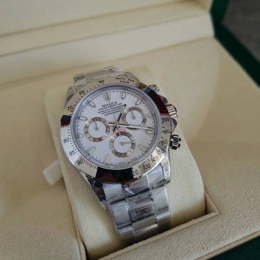 Rolex Daytona Acciaio Quadrante Bianco