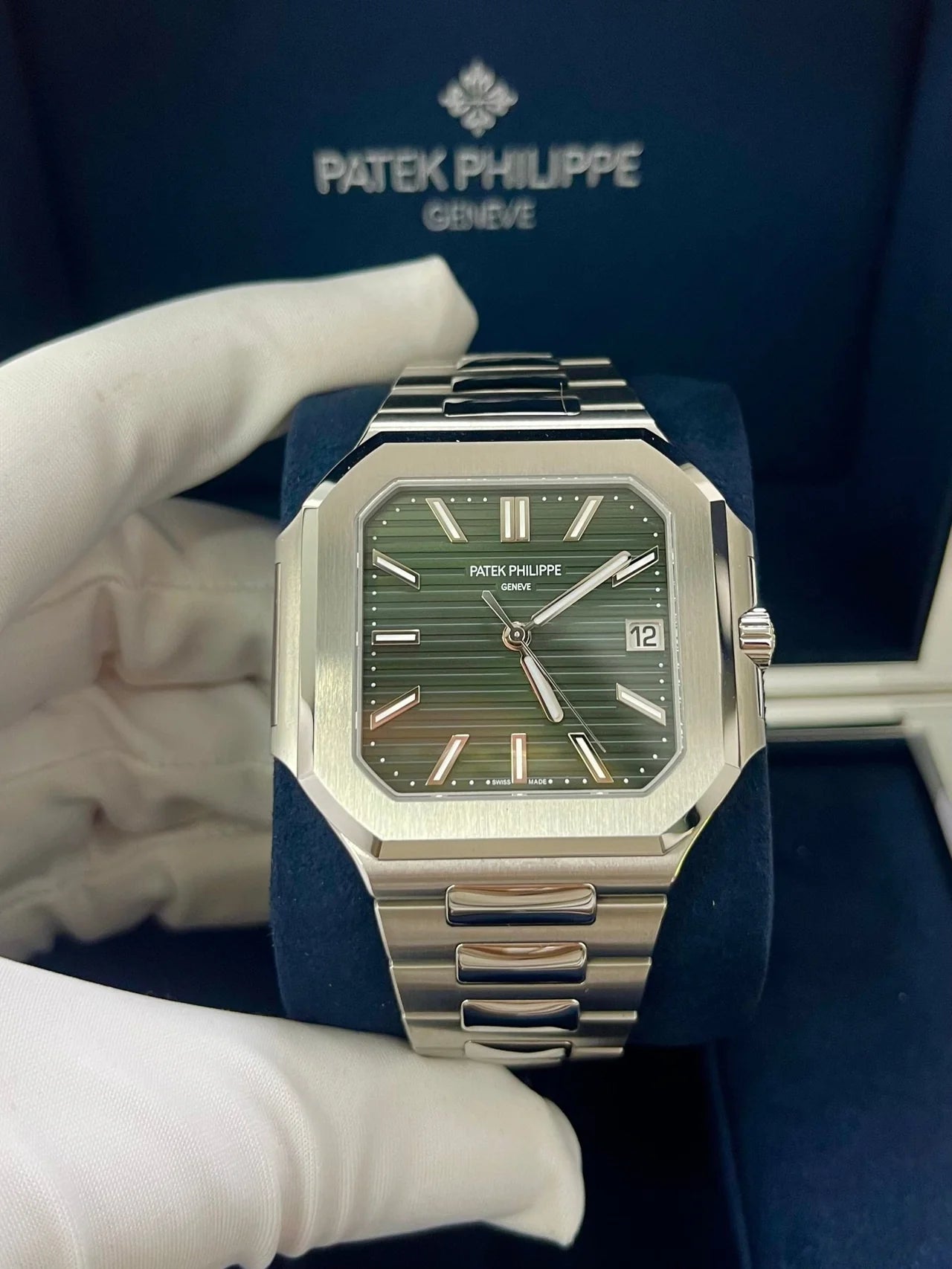 Patek Philippe Cubitus Acciaio Quadrante Verde