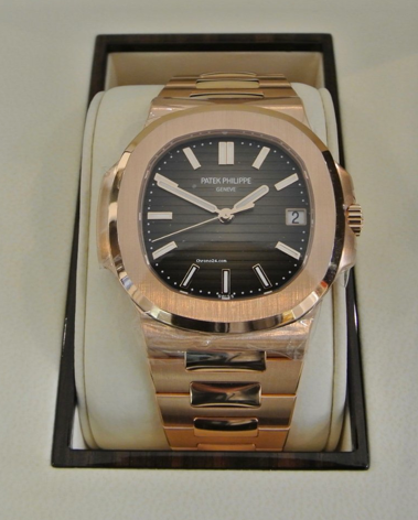 Patek Philippe Nautilus Oro rosa Quadrante Nero